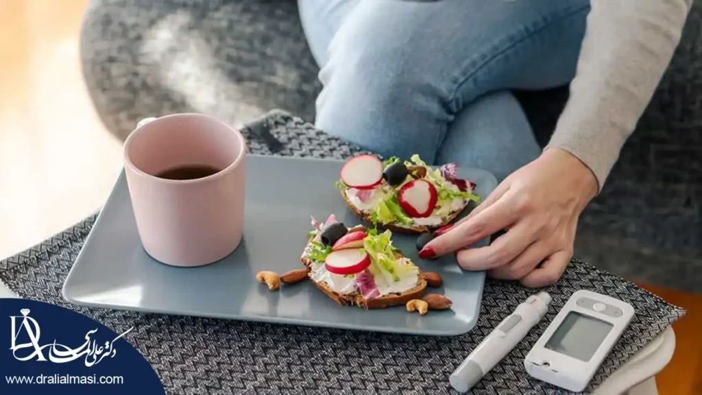 تصویر یک وعده غذایی مجاز برای بیماران دیابتی قبل از عمل اسلیو