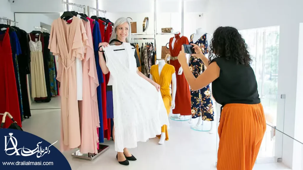 عکس گرفتن بعد از لاغری با لباس های شیگ